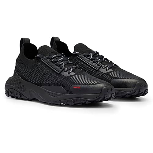 HUGO Men's GO1ST knpu sock trainers with chunky soles and distinctive branding size2