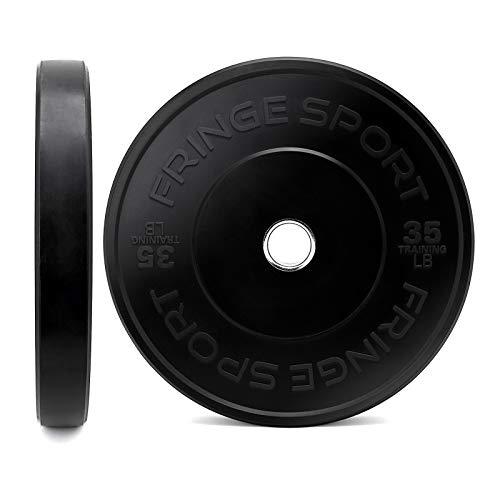 FringeSport Black Bumper Plates Pair