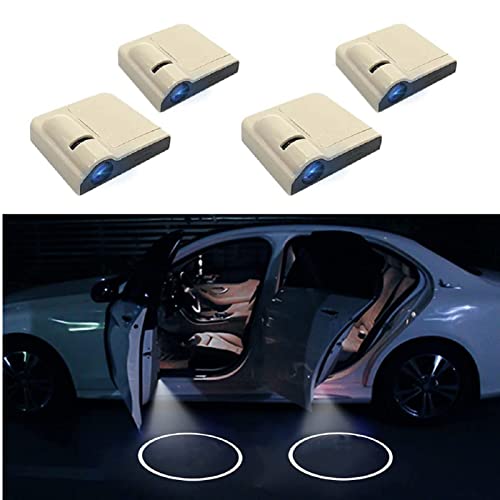 Personalized Car Door Projector Lights,Personalized Logo White Car Door Lights LED Light (4Pcs)