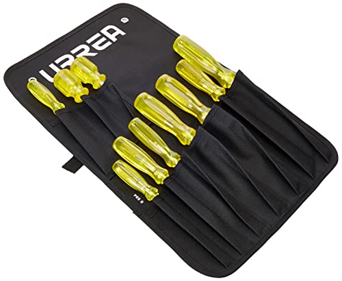 Urrea Jbud02 Amber Handle Screwdriver Set Blister Pack, 10-Piece #TOP1
