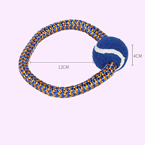 Brinquedo para cães - brinquedo para cães - 4 peças de corda de algodão com bola para brincar brinqu