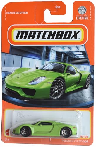 Matchbox Porsche 918 Spyder, Green 45/100, HVL61