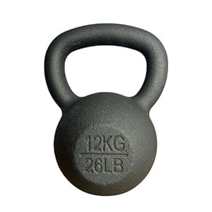 Chase Fitness Cast Iron Kettlebell for Strength and Cardio Home Gym Training 6kg – 24kg (12KG)