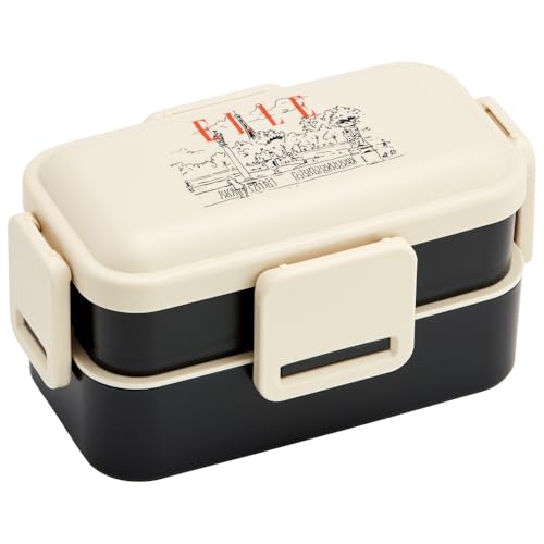 スケーター(Skater) 弁当箱 ELLE 600ml 抗菌 ふんわり盛れる ドーム型フタ 2段 女性用 日本製 PFLW4AG-Aのサムネイル