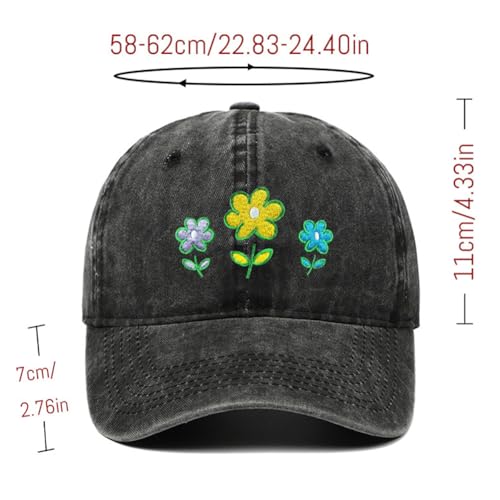 Gorra de Béisbol para Mujeres Bordada Floral miniatura 2