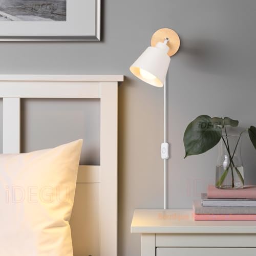 Lámparas de pared orientables E27 con enchufe e interruptor propio para optimizar el espacio 4