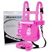 Launch Pad Ski and Snowboard Training Harness - Teaches Speed Control - Shock Absorbing Leashes - Perfect for Beginners (Pink)