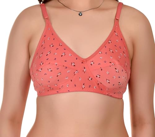 Image of Full Coverage Non Padded Non Wired Daily Use Regular Bra for Women and Girls Multicolor Size 28-40