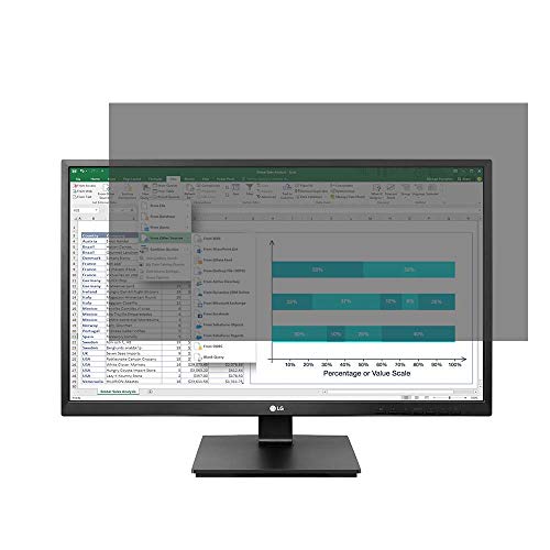 lifeinnotech 覗き見防止 LG 24BK550Y-B 23.8インチ ディスプレイ モニター 用 プライバシーフィルター ブルーライトカット 液晶保護フィルム 反射防止 両面使用可能 着脱簡単 紫外線カット 覗き見 防止 のぞき見 のぞき見防止