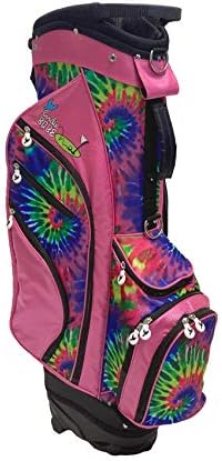 Birdie Babe Womens Golf Bag Pink Tie Dye Ladies Hybrid Stand Golf Bag