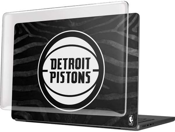 Skinit Case + Skin Compatible with MacBook Pro 14in (2021) - Officially Licensed NBA Detroit Pistons Black Animal Print Design