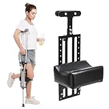 Crutch with Knee Rest Pads | Adjustable Pain Free Knee Crutch with Ergonomic Support Platform | Knee-Rest Pads for Single Leg Injuries | Crutch not Included