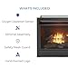 Duluth Forge Ventless 26,000 BTU Heats 1,350 Square Feet Dual Fuel No-Clearance Gas Fireplace Insert with Remote Control, Black