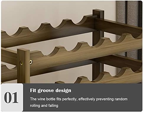Soporte para Botellas de Vino Ruby Lil, 4 Capas, Madera de Bambú miniatura 4