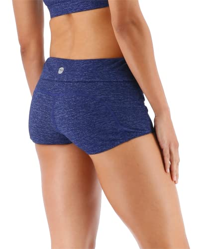 Tyr Women's Standard Durafast Elite Casey Swim Boyshort, Navy Lapped, 12 #TOP3
