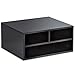 immagine 3FITUEYES Supporto per Stampante Legno Nero con 3 Scomparti Organizer da Scrivania per Ufficio e Casa 47x40x22.5cm DO204701WB
