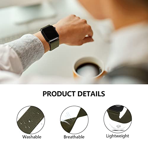 Image of 4 Pack Stretchy Solo Loop Compatible with Apple Watch Bands 38mm 40mm 41mm 42mm 44mm 45mm 46mm 49mm Women Men, Sport Nylon Elastic Straps Wristbands for iWatch Series 11 10 9 8 7 6 5 4 11 Ultra /SE 3 2