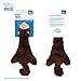 Best Pet Supplies 2-in-1 Stuffless Squeaky Dog Toys with Soft, Durable Fabric for Small, Medium, and Large Pets, No Stuffing for Indoor Play, Supports Active Biting and Play - Monkey, Small