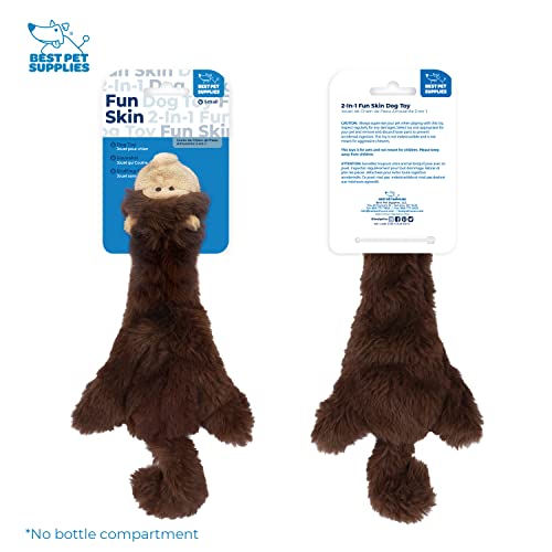 Image of Best Pet Supplies Squeaky Dog Toys with Soft Durable Fabric for Small, Medium and Large Pets Interactive Toy for Indoor Play, Supports Active Biting and Play - Monkey, Small