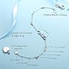 MABELLA-Anklets-Bracelet-18K-Gold-plated-Sterling-Silver-Adjustable-Infinity-Endless-Love-Heart-Charm-Jewelry-Jewelry-Gifts-for-Her MABELLA Anklets Bracelet 18K Gold plated Sterling Silver Adjustable Infinity Endless Love Heart Charm Jewelry Gifts for Her