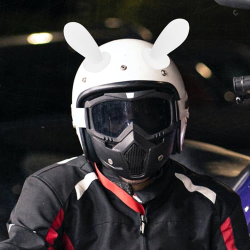 Orejas de conejo para casco de motocicleta accesorio original con soporte ajustable 5