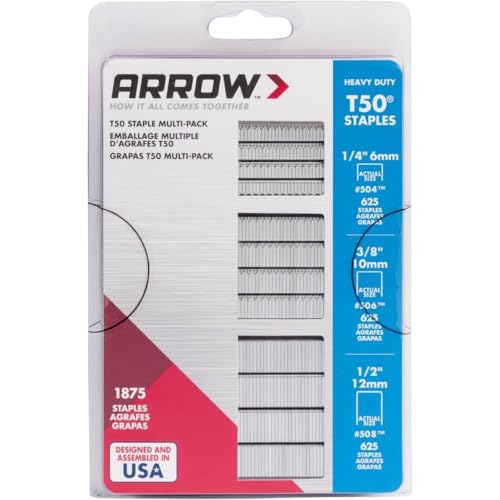 Arrow Fastener 50MP T50 Staple Multi-Pack