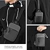 cxxtkcxxlc Sling Chest Sac à bandoulière étanche pour homme avec portefeuille pour activités de plein air, voyages et vie quotidienne, gris #5
