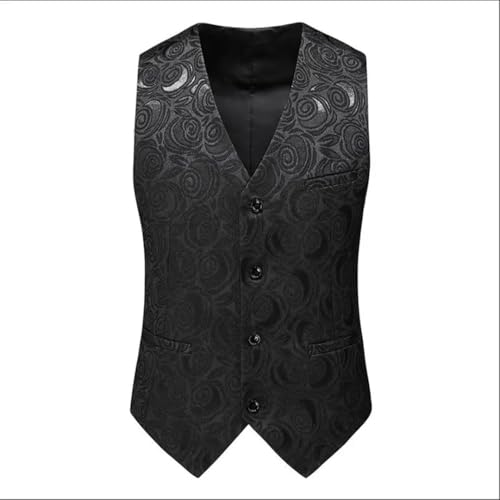 Men’S Striped Plaid Suit Vest Single Breasted V-Neck Slim Fit Chic Sleeveless Waistcoat For Daily Business Wear3