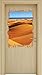 Produktbild Stil.Zeit Wüste am Meer Holzdurchbruch im 3D-Look, Wand- oder Türaufkleber Format: 92x62cm, Wandsticker, Wandtattoo, Wanddekoration