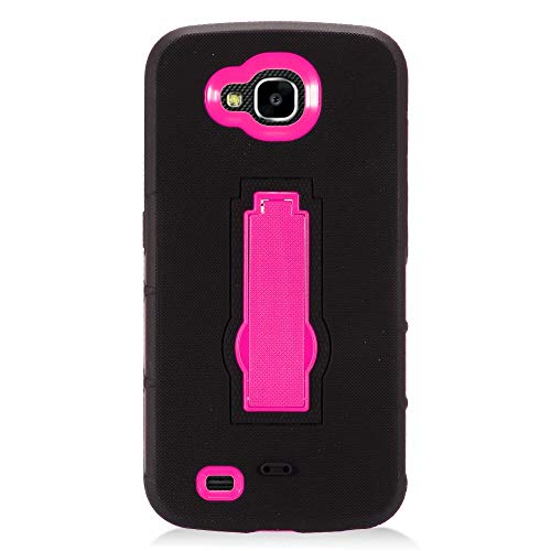 LG X Venture Case, HJ Power[TM] for LG X Venture H700 X Calibur LG V9 (AT&T)-Hybrid T Stand Case Pink Black