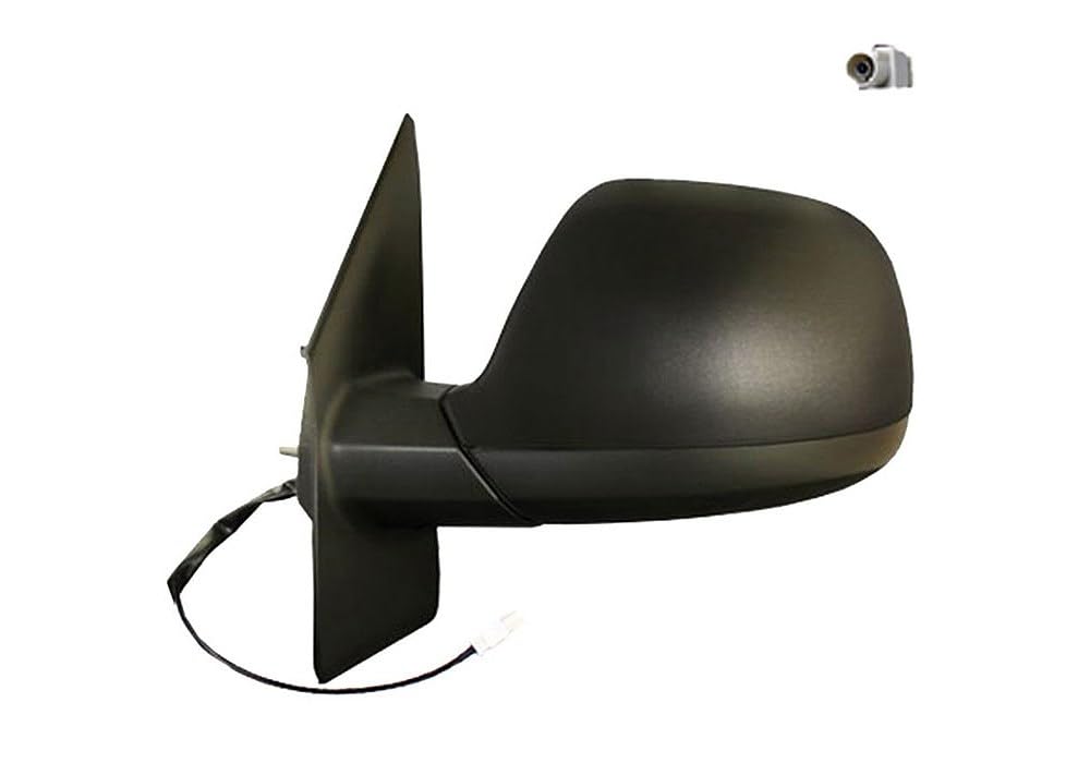 ALKAR 9203928 Espejo retrovisor con antena asférico izquierda Compatible con VW Multivan T5 7HM, 7HN, 7HF, 7EF, 7EM, 7EN Transporter T5 Furgoneta 7HA, 7HH, 7EA, 7EH