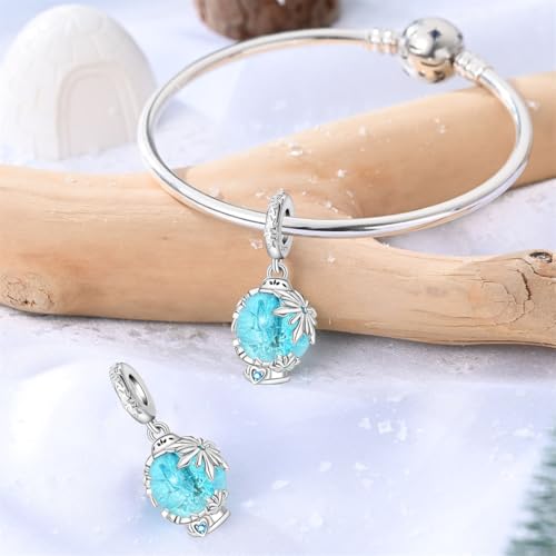 Image of 925 Sterling Silver Charms,Hypoallergenic Beads,Compatible with Pandora Bracelets and Necklaces,Women Holiday Gift Pendants