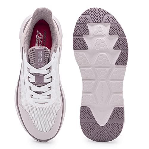 Image of Red Tape Sports Shoes for Women's- Neon Green Lace-Up, Shape Adjustable Sports Athleisure Shoes, Perfect for Walking & Running