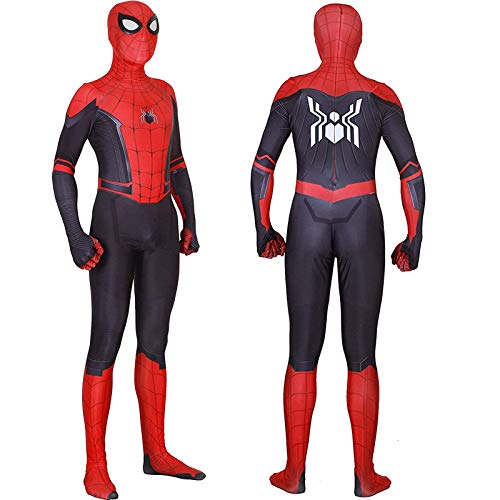 Bisika Cos fantasia de cosplay de dia das bruxas unissex de lycra e elastano para adultos/crianças e