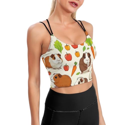 Women's Wirefree Sports Bras Quick Dry Workout Tank Tops with Pads