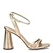 Sam Edelman Women's Kia Heeled Sandal, Gold Leaf, 10