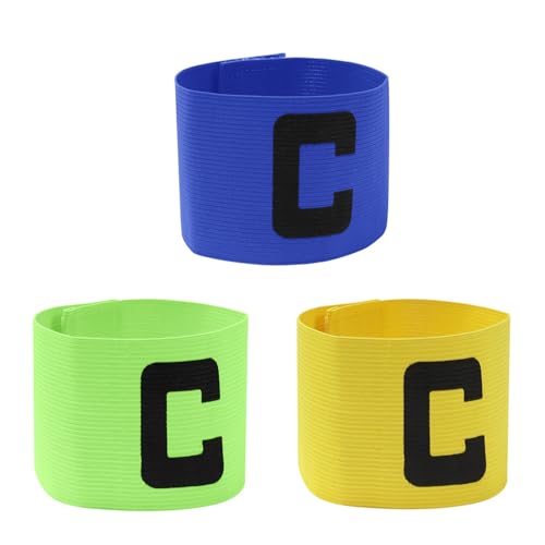 DUINIU 3 Piezas De Vendajes De Capitán, Logotipo del Equipo Deportivo, Accesorios Deportivos, Adecuados para Actividades De Equipo Y Equipo.