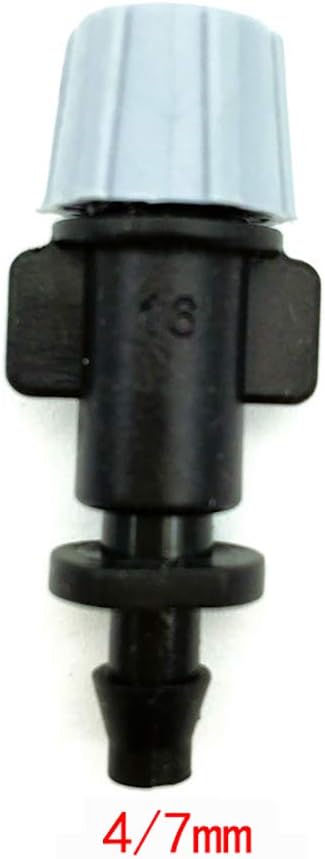 Gardening Irrigation Dripper Gray Nozzle Spray Nozzle Micro Irrigation 1/4 Inch Barbed Garden Lawn Irrigation with Single Barb Attached to 4/7 Mm IT233