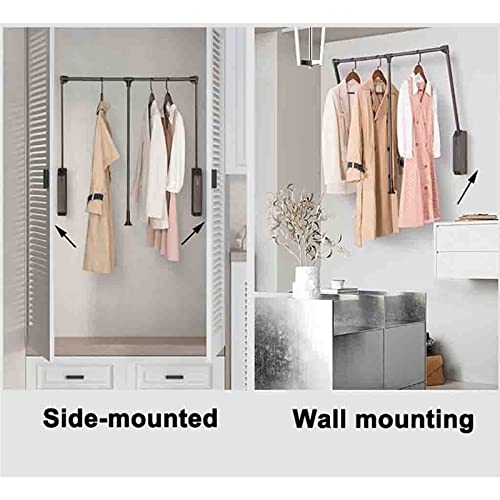 Rail d'armoire rétractable et extensible pour optimiser le rangement des vêtements - 8