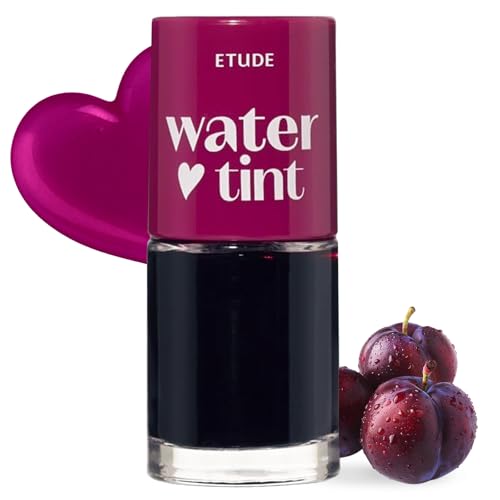 Image of ETUDE Dear Darling Water Tint - Prune Ade | Korean Lip Stain & Lip Tint for Hydrated Pink Lips, Smudge-Proof Long-Lasting Lip & Cheek Makeup | K-Beauty Gift, Stocking Stuffer