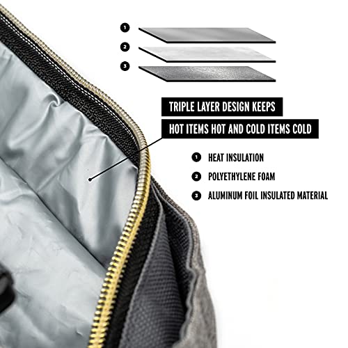 Gramercy Soft Cooler Bag, Beach Cooler Bags Insulated, Portable Cooler, Food Delivery Bag, Soft Sided Cooler, Collapsible Cooler, Travel Cooler, Insulated Cooler Bag, Camping Cooler - Black - 5 Gallon #TOP2