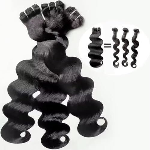 TRIIPPY Raw Human Hair Bundles,Body Wave Bundles,100% Raw Cambodian Human Hair, 3 Bundles(16 18 20 inches),Boutique Quality At Half The Price,America's No.1 Raw Hair Brand