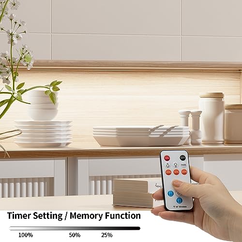 PAUTIX COB LED Streifen Natürliches Weiß 4000K Wasserdicht Ip65,10m 480LEDs/M LED Strip Light Set 24V CRI93+ LED Band mit RF Fernbedienung und GS Netzteil für Zuhause Küche DIY