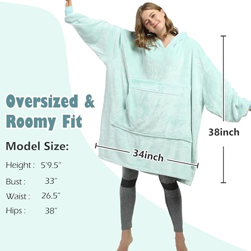 Catalonia Oversized Microfiber Fleece Wearable Blanket Hoodie — view 5