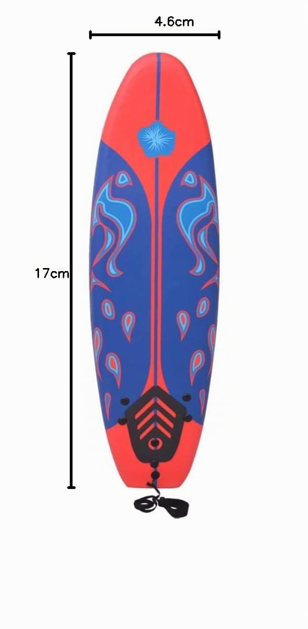 vidaXL Planche de Surf Bleu et Rouge 170 cm