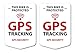 Lot de 2 autocollants de suivi GPS pour vélo - Blanc - Résistant aux intempéries et aux UV