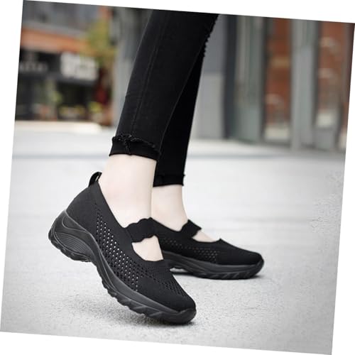 Chaussures sport femme YARNOW baskets noires légères - 3