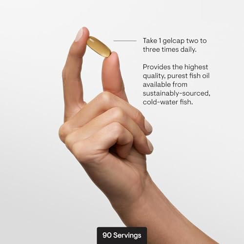 THORNE - Super EPA - Omega-3 Fatty Acids EPA 425mg & DHA 270mg Supplement - Support Brain, Cardiovascular, Joints & Skin* - Gluten, Dairy & Soy-Free - 90 Gelcaps