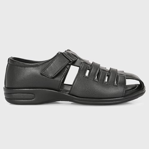 Image of Centrino Sandal for Men | Grip Insole for Stability | Modern Look with Straps | Comfortable Footwear (9780)