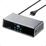 Anker Prime Docking Station (DL7400), 14-Port Triple Display with DisplayLink, 140W Max USB-C Port, Smart Display and Built-In Cooling Fan, Up to 8K, For macOS and Windows, DisplayLink Driver Required